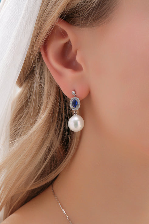11-12mm Freshwater Pearl & Royal Elegance Baroque Pearl Earrings - House Of Pearls